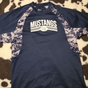 Mustangs Navy Blue Men's Shirt